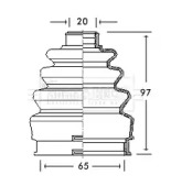 Пыльник, приводной вал BORG & BECK BCB2739