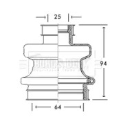 Пыльник, приводной вал BORG & BECK BCB2758
