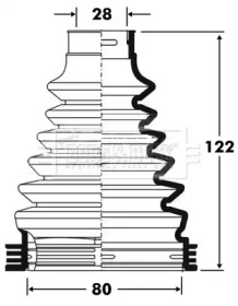 Пыльник BORG & BECK BCB2812