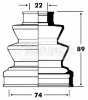 Пыльник BORG & BECK BCB2826