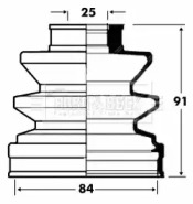 Пыльник BORG & BECK BCB2828