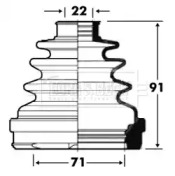 Пыльник BORG & BECK BCB2853