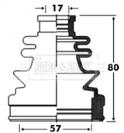 Пыльник BORG & BECK BCB2855