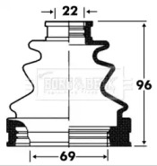 Пыльник BORG & BECK BCB2872