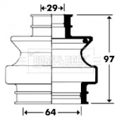 Пыльник BORG & BECK BCB2910