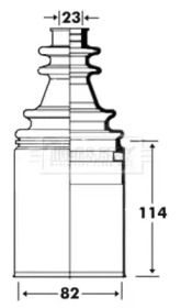 Пыльник BORG & BECK BCB2915