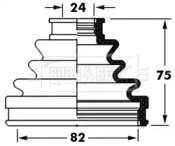 Пыльник BORG & BECK BCB6005