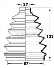 Пыльник BORG & BECK BCB6022