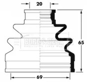 Пыльник, приводной вал BORG & BECK BCB6039