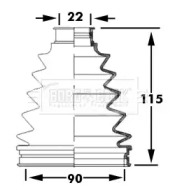 Пыльник BORG & BECK BCB6050