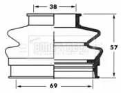 Пыльник BORG & BECK BCB6064