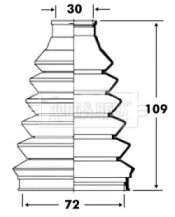 Пыльник BORG & BECK BCB6074