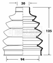 Пыльник BORG & BECK BCB6079