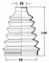 Пыльник BORG & BECK BCB6085