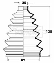 Пыльник BORG & BECK BCB6088