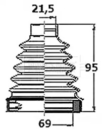 Пыльник BORG & BECK BCB6155