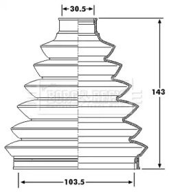 Пыльник BORG & BECK BCB6181