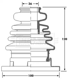 Пыльник BORG & BECK BCB6186