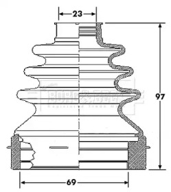 Пыльник BORG & BECK BCB6187