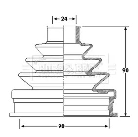 Пыльник BORG & BECK BCB6188