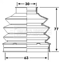 Пыльник BORG & BECK BCB6195