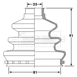 Пыльник BORG & BECK BCB6200