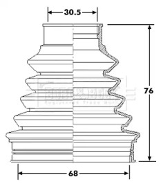 Пыльник BORG & BECK BCB6203