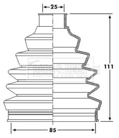 Пыльник BORG & BECK BCB6205