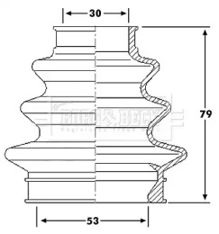 Пыльник BORG & BECK BCB6208