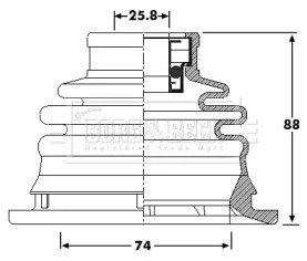 Пыльник BORG & BECK BCB6209