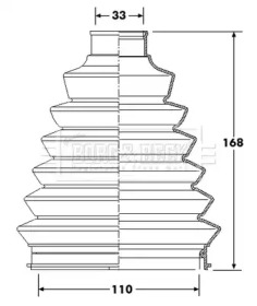 Пыльник BORG & BECK BCB6214