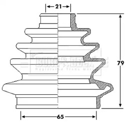 Пыльник BORG & BECK BCB6216