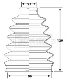 Пыльник BORG & BECK BCB6230