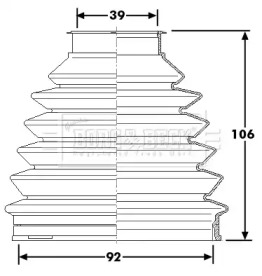 Пыльник BORG & BECK BCB6231