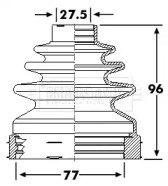 Пыльник BORG & BECK BCB6244