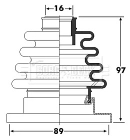 Пыльник BORG & BECK BCB6252