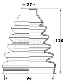 Пыльник BORG & BECK BCB6255