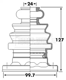 Пыльник BORG & BECK BCB6258