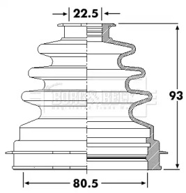 Пыльник BORG & BECK BCB6260