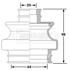 Пыльник BORG & BECK BCB6263