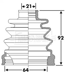 Пыльник BORG & BECK BCB6273