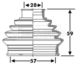 Пыльник BORG & BECK BCB6274