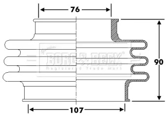 Пыльник BORG & BECK BCB6276