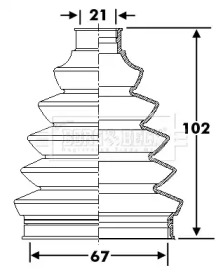 Пыльник BORG & BECK BCB6277