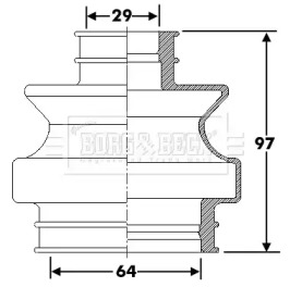 Пыльник BORG & BECK BCB6288