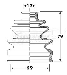 Пыльник BORG & BECK BCB6293