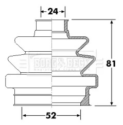 Пыльник BORG & BECK BCB6305