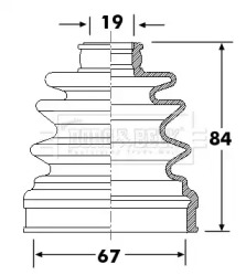 Пыльник BORG & BECK BCB6309