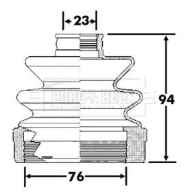 Пыльник BORG & BECK BCB6311