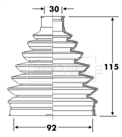 Пыльник BORG & BECK BCB6315